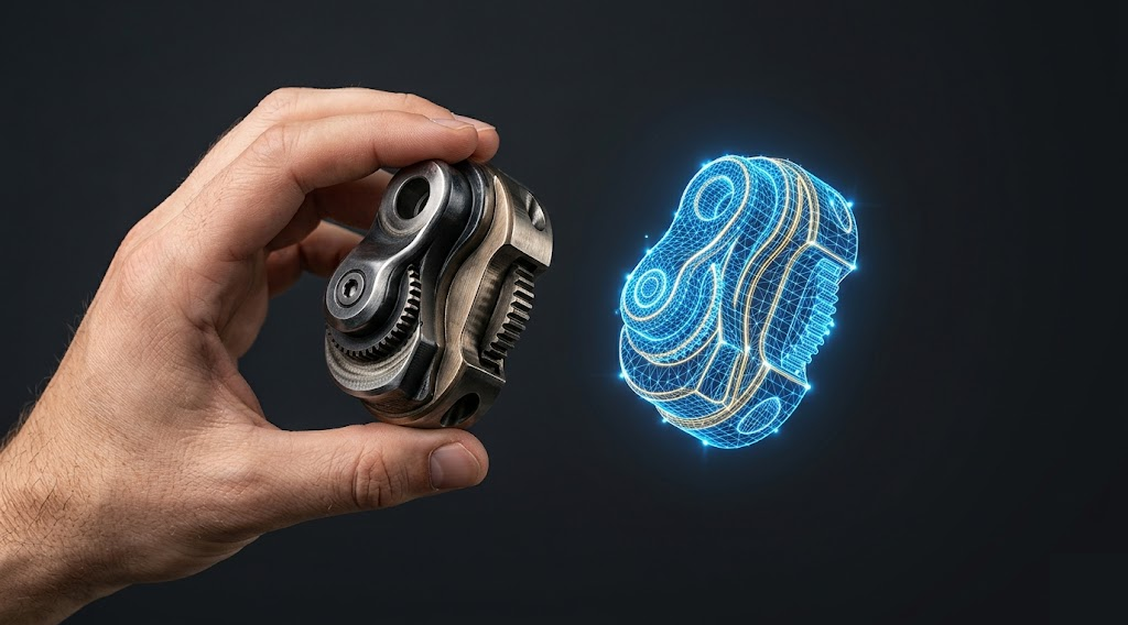 3D scanning — physical part to digital model